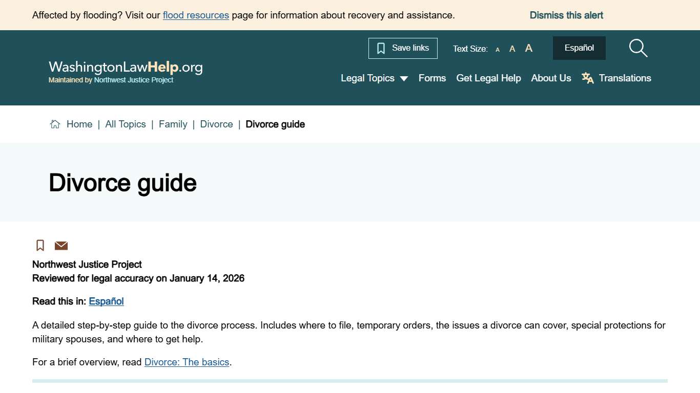 Divorce guide | Washington Law Help